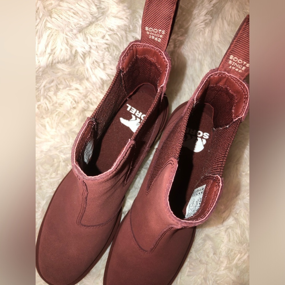 Sorel Women's Hi-Line Heel Chelsea Boots - Umber,Spice size 6.5 NWOB - Picture 13 of 16